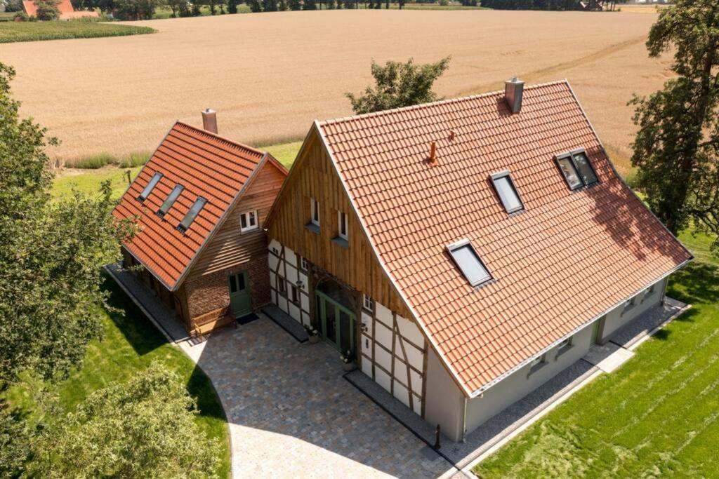 Zum Heuerling Ferienwohung Im Alten Stall Mit Sauna Versmold Ngoại thất bức ảnh