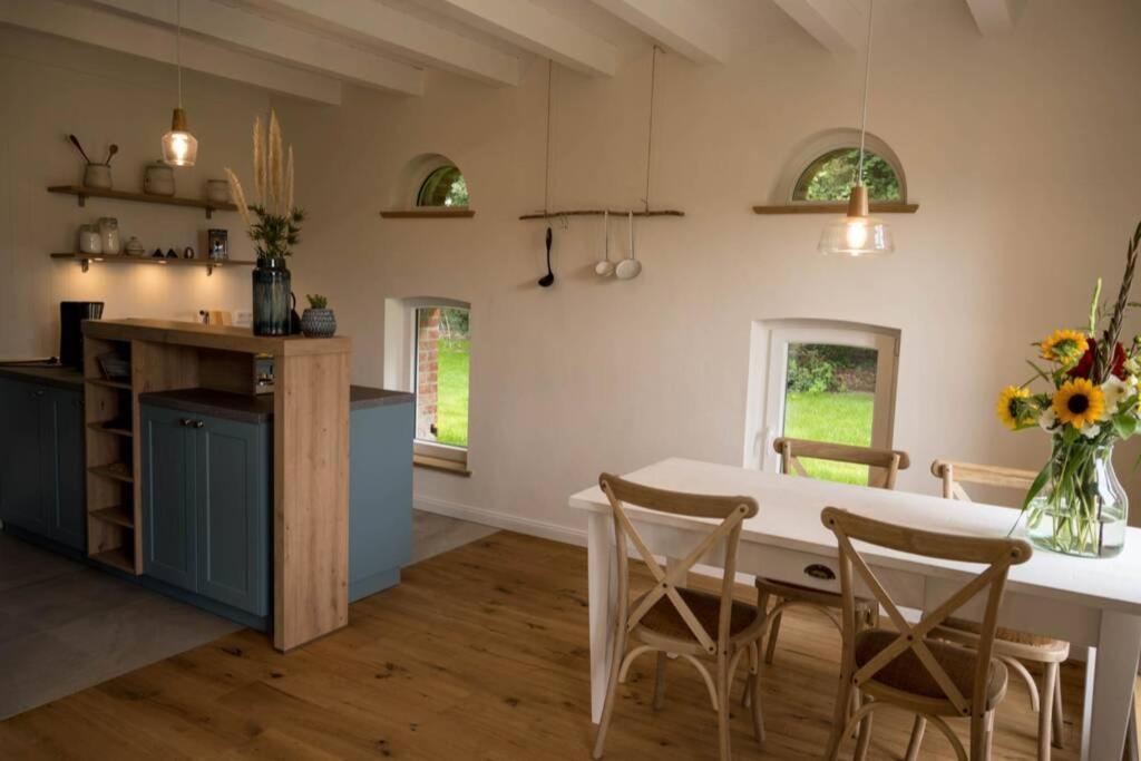 Zum Heuerling Ferienwohung Im Alten Stall Mit Sauna Versmold Ngoại thất bức ảnh